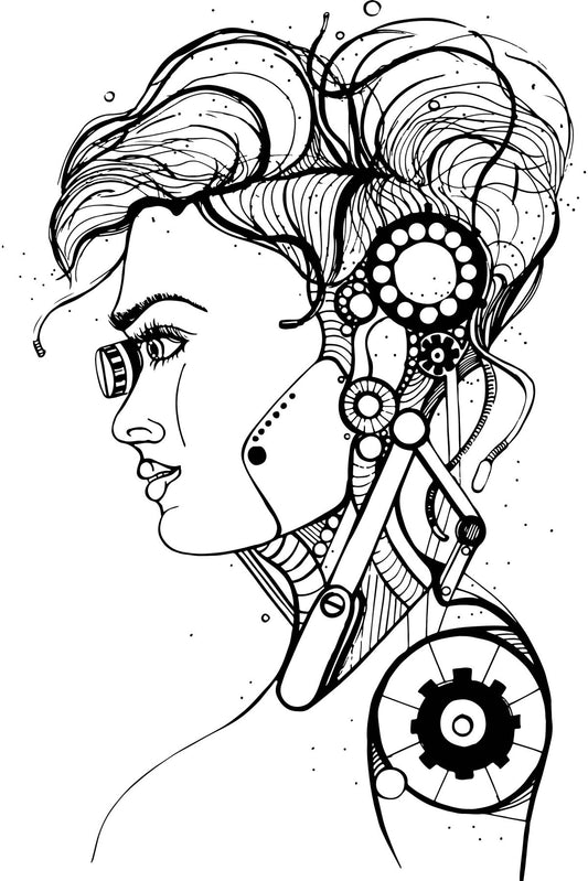 Limited Edition "Cyborg Art 2022" Half Sleeve T-shirt For Women