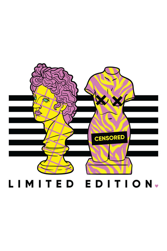 Psychedelic Ancient Sculpture Illustration Cosmic Style T-shirt For Women