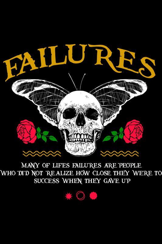 Failures Streetwear Fashion Graphic Art Oversized T-shirt For Women