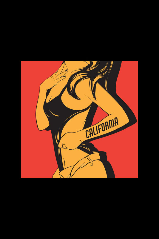 Women Hand Drawn Illustration Artwork Half Sleeve Oversized Unisex T-shirt