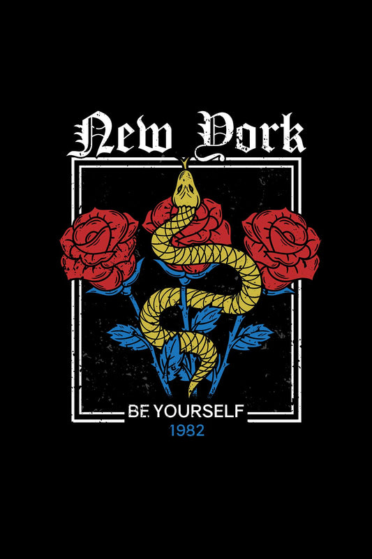 Wild Rose Urban Streetwear Design Oversized Unisex T-shirt