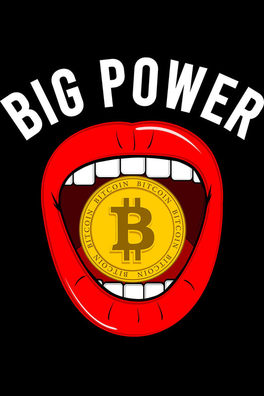 Bitcoin Cryptocurrency Slogan Black Oversized Unisex T-shirt