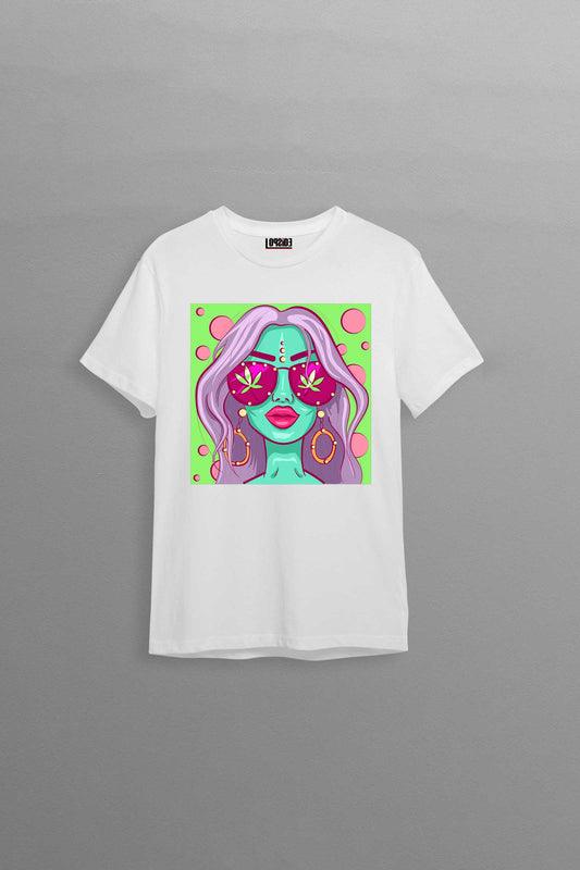 Aesthetic Stoner Girl Oversized Unisex T-shirt