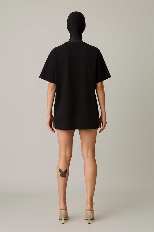 Concept Streetwear Art Black Oversized T-shirt