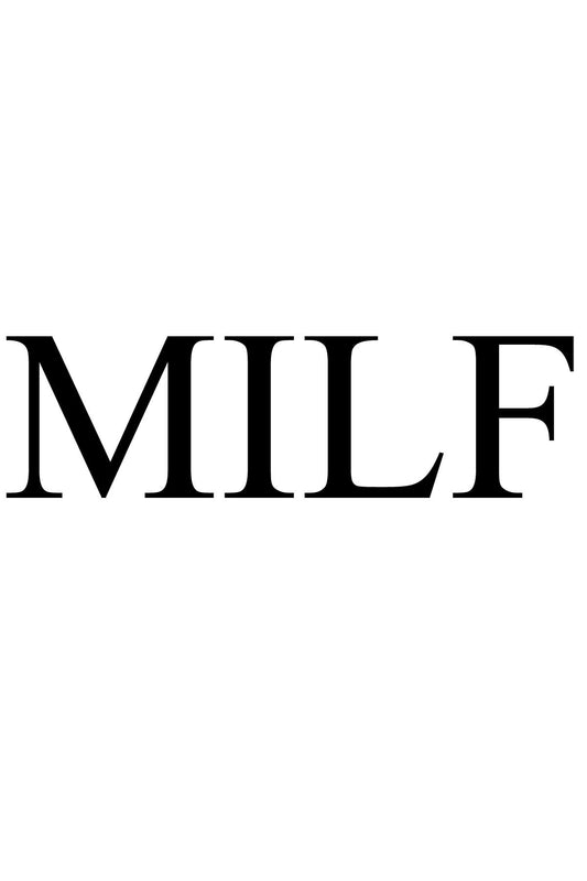 Milf Printed White T-shirt For Women
