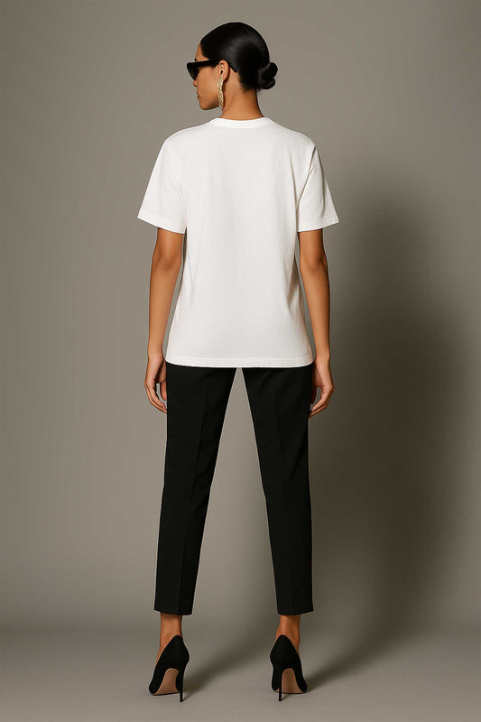 Coffee And Inspiration White Oversized T-shirt For Women