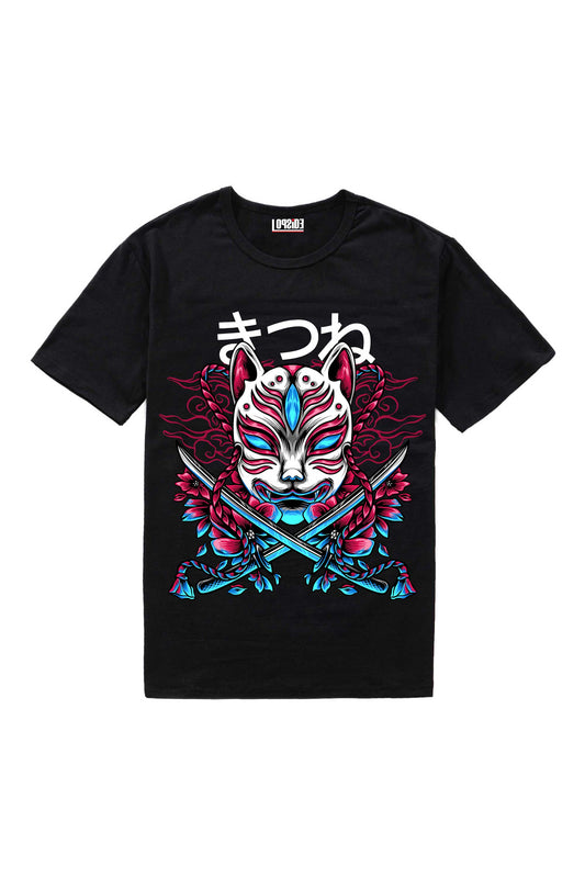 The Kitsune Japan And Swords Oversized Unisex T-shirt